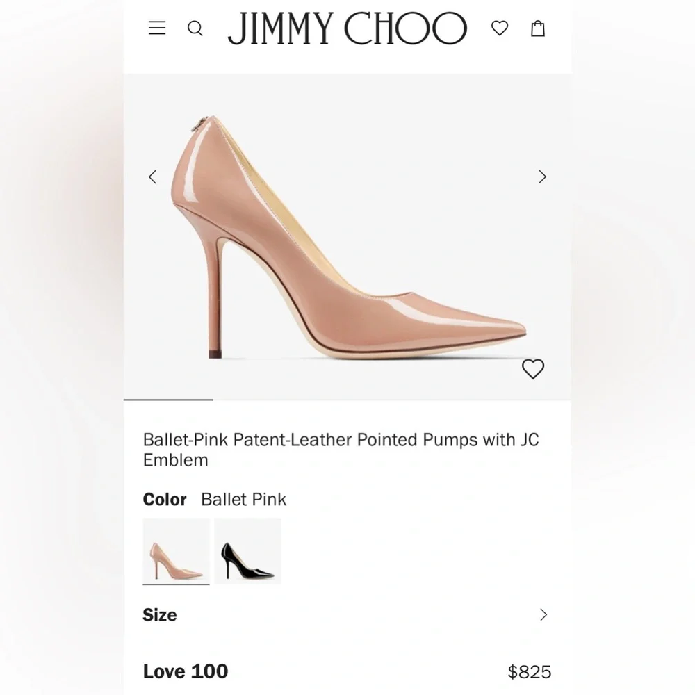 🆕 Jimmy Choo Love 100 Pumps Heels Pink - Picture 4 of 12